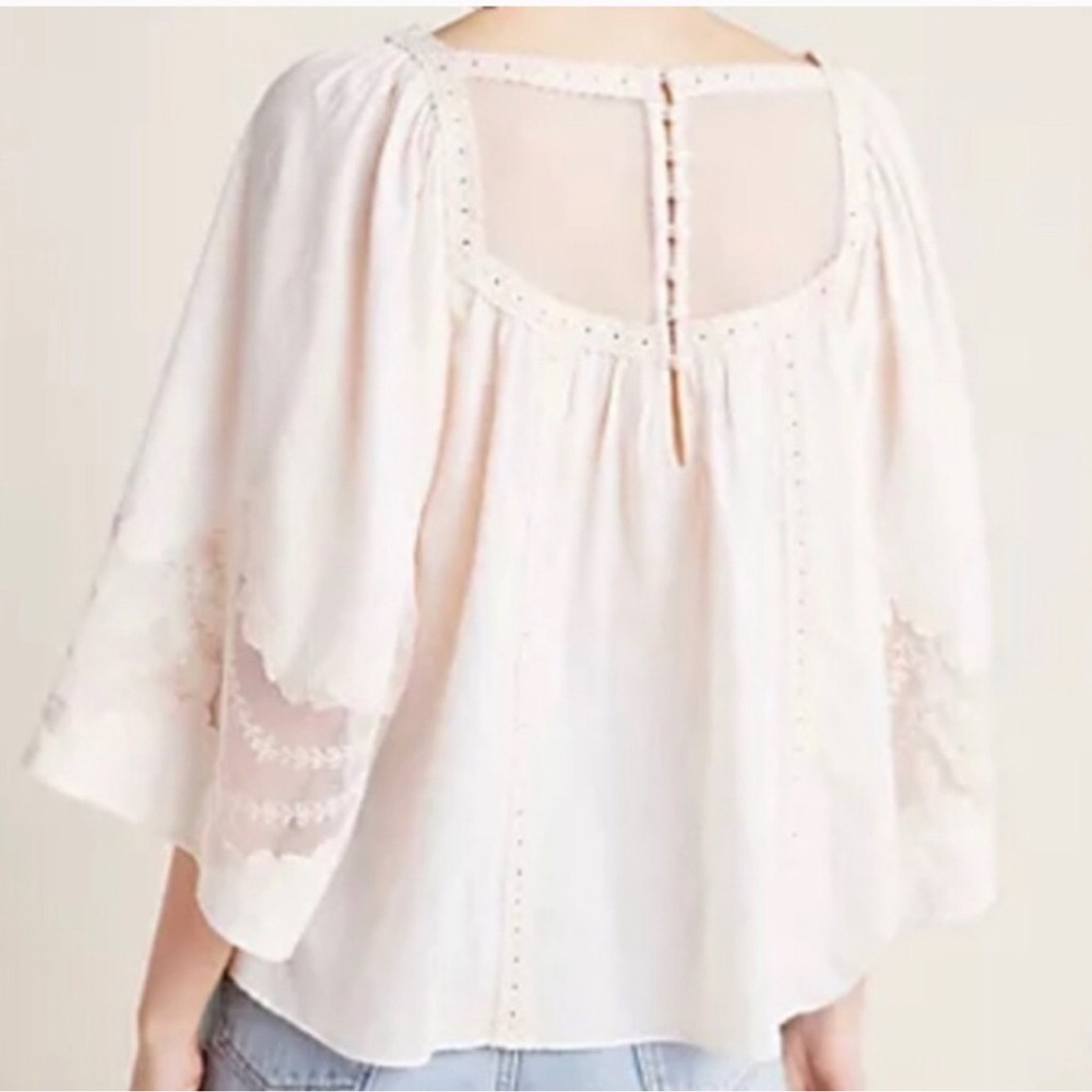 Anthropologie Valentia Peasant Blouse size 0 - Picture 2 of 8